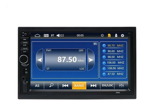 Imagen 6 de 8 de Radio 2 Din Tactil 7 Auto Mp3 Mp4 Bluetooth Camara Reversa