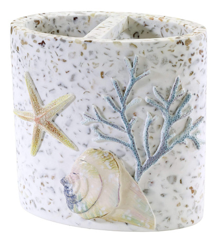 Avanti Linens Coastal Terrazzo - Soporte Para Cepillos De Di