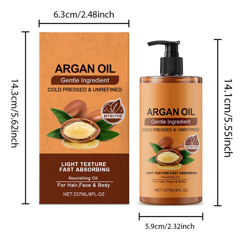Aceite De Argán Para Cabello Natural De Marruecos, Cuero Cab