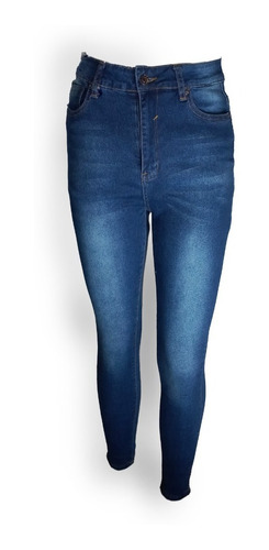 Pantalón Jeans Stretch Para Dama Bota Skinny J3558 Mujer