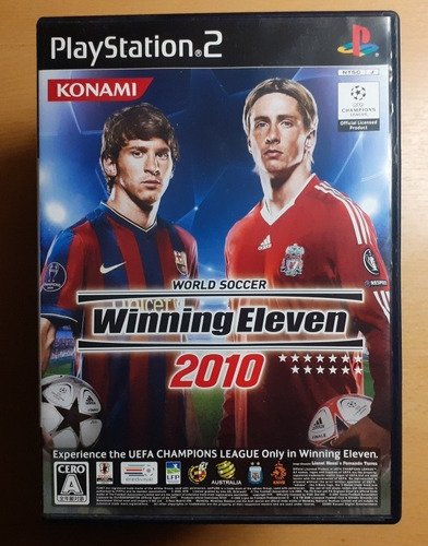 Winning Eleven 2010 Playstation 2 Original - Caratula Messi