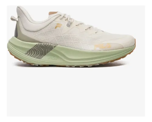 Tênis Fila Racer Skytrail Masculino Bege E Dourado