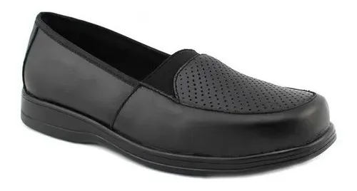 Zapato Mujer Piel Canela 8001 Piel Borrego Confort Negro Env o