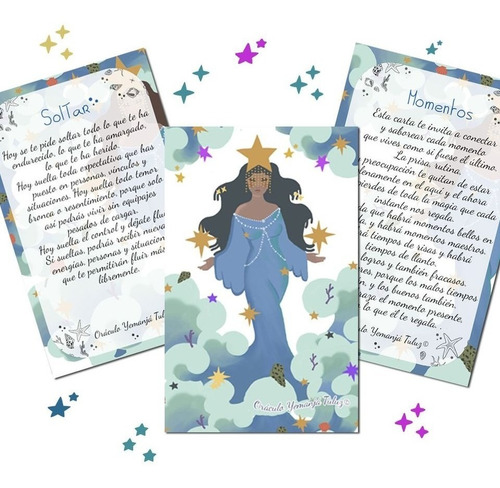 Oráculo Sagrado Iemanja Femenino  Mensajes Yemanyá Tarot