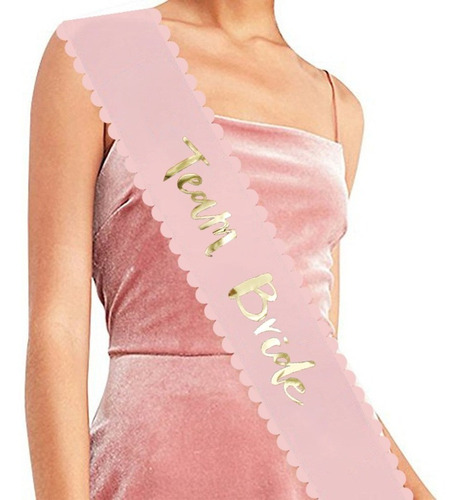 5 Bandas Blanco Rosa Bride To Be Team Bride Futura Novia