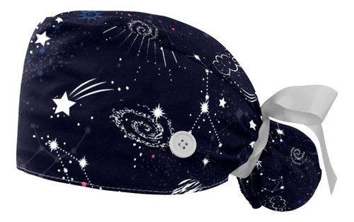 Irolskdnfh 2 Piezas Gorra De Trabajo Con Botón Space Galaxy 