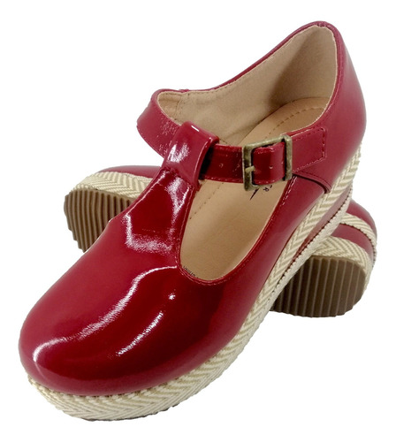 Imagen 4 de 4 de Zapato De Mujer Panchita 1212-1 Rojo