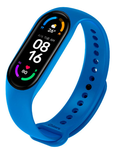 Correa Compatible Xiaomi Mi Band 5 Y 6 Azul Safiro