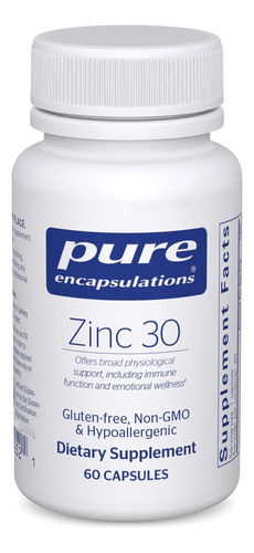 Zinc 30mg Curacion Heridas Prostata Salud Reproductiva 60cap