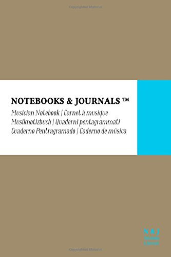 Cuaderno De Musica Notebooks & Journals Pocket Beige Tapa Bl