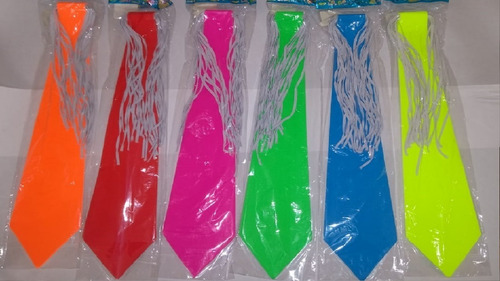 Imagem 2 de 3 de Kit Festa 40 Óculos + 20 Gravatas Néon + 20 Tiaras