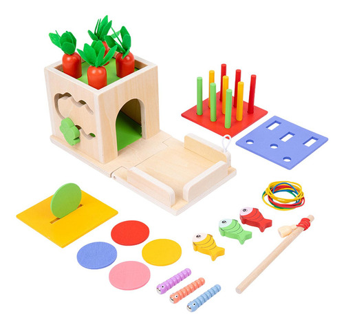 Montessori Toddler Play Kit 8 En 1 Juegos De Tirar
