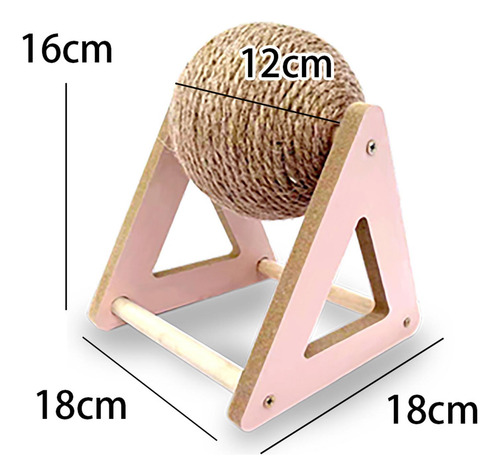 Cuerda Interactiva De Sisal Con Forma De Bola Giratoria Para