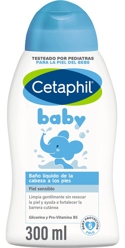 Cetaphil Jabón Líquido Baby De Los Pies A La Cabeza X300ml