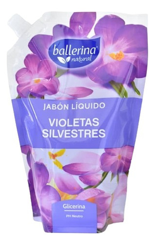 Jabon Liquido Ballerina Violetas Silvestres 750 Ml