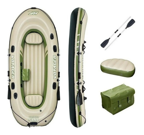 Lancha Inflable Voyager 500 Con Remos Force 