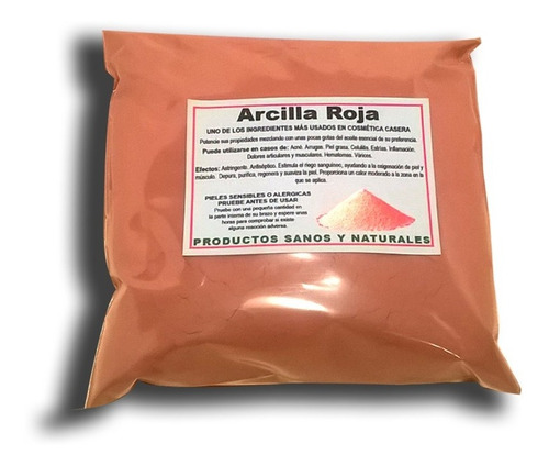 Arcilla Roja 5 Kilo Uso Cosmetico