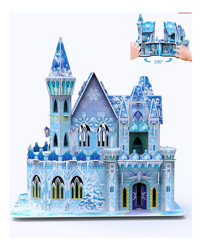 Rompecabezas 3d Bricolaje Castillo De Frozen Calidad