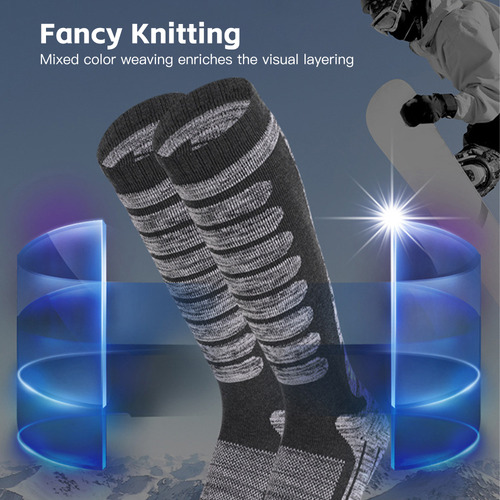 Calcetines Térmicos Long Ski Para Deportes De Invierno, Esqu