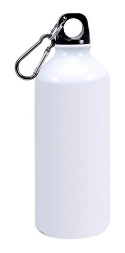 Botella Aluminio / Caramañola 500 Ml Blanca