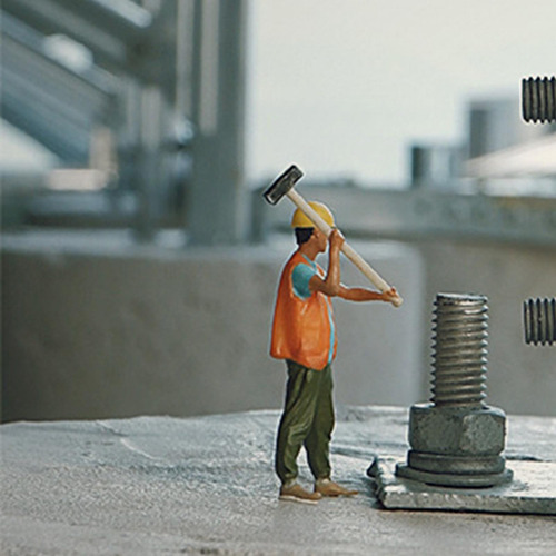 Figuras De Trabajadores A Escala 1/32 Impresas En Estilo C