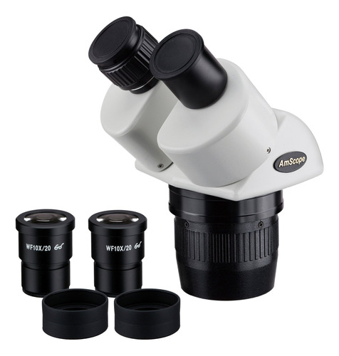 Amscope Sw24b - Cabezal De Microscopio Binocular, Ojos Wh10