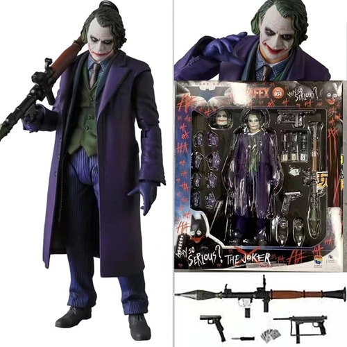 Figura De Acción Articulada Mafex 051 Joker In Batman, De Ju