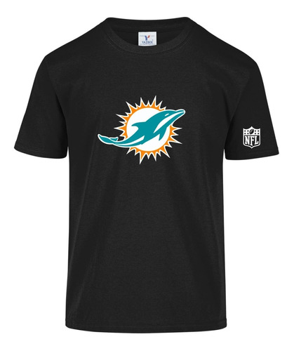 Playera Delfines De Miami Logo Para Niño Y Juvenil