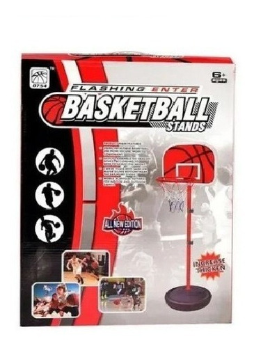 Tablero De Basquetbol Aro Con Pedestal, Pelota, Altura