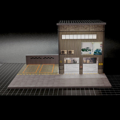 Modelo De Taller Automático Diorama Diorama Miniatura