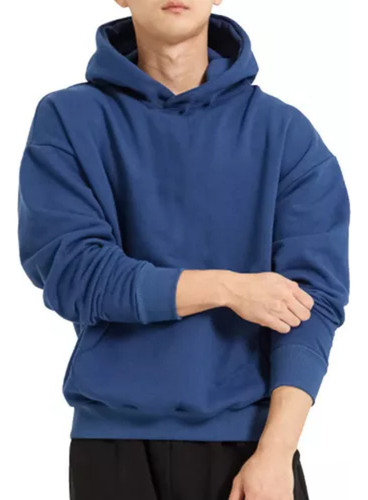 Sudadera De Color Liso Para Hombre, Chaqueta Talla Grande