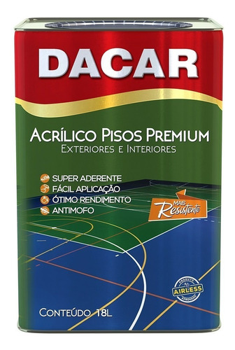 Pintura Pisos Dacar Premium 18 L Colores De Linea