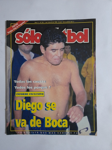 Solo Futbol 555 Maradona Se Va De Boca , Poster Douglas Haig