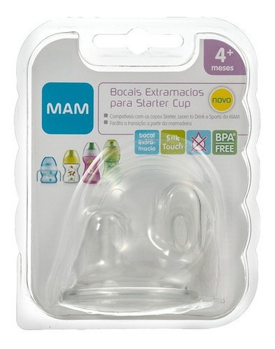 Imagem 2 de 3 de Bocal Extra Macio Starter Com 2 Unidades - Mam