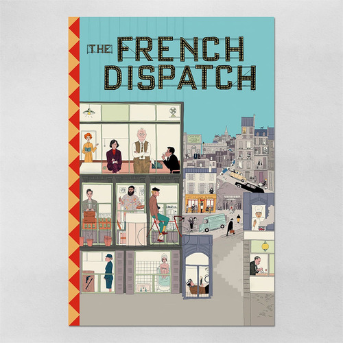 Poster 40x60cm A Crônica Francesa - The French Dispatch 08