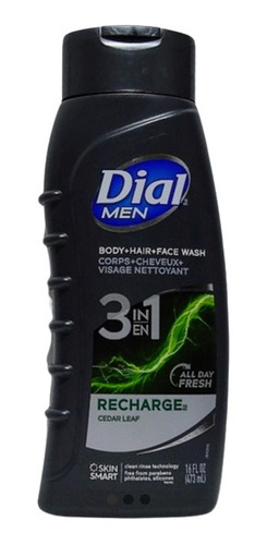 Dial Men 3 En 1, Gel Cabello Cara Y Cuerpo Para Caballero 