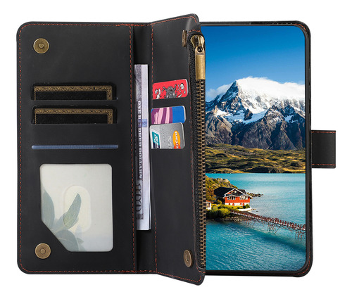 Funda Para Vivo Y20 Vivo Y20i, Estilo Cartera, Funda De Piel Con Cierre, Soporte, Pulsera Abatible
