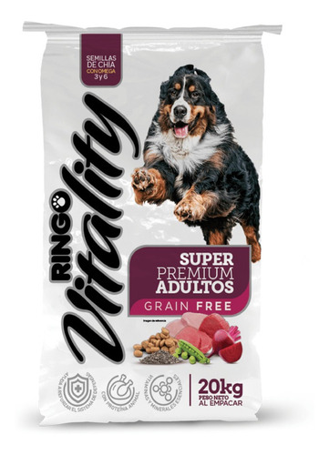 Alimento Seco Para Perro Ringo Vitality Adultos 20 Kg