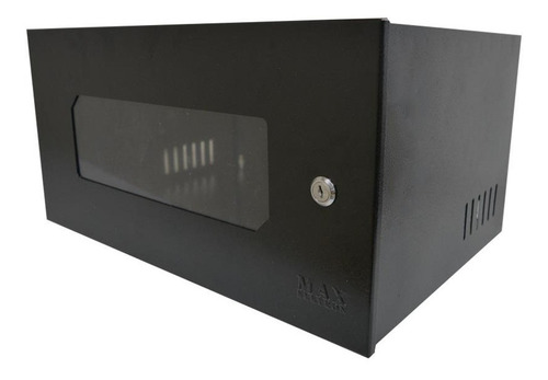 Mini Rack Em Aço De Parede 5u 19`` 350mm Com Visor Acrílico