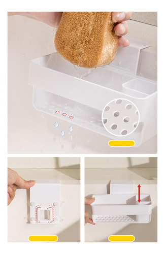 Soporte Organizador Para Fregadero, Estante Para Paños De