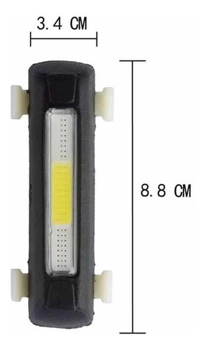 Luz Recargable Bicicleta 3 Colores En 1 Tipo Sirena Policia