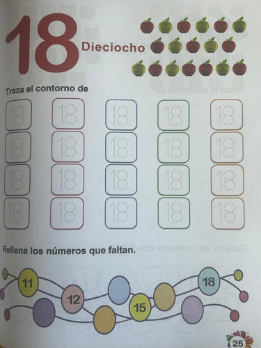 Libro Interactivo Infantil Actividad Números Primarios Españ