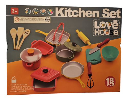 Set De Utensilios De Cocina Infantil 16 Piezas Oferta!