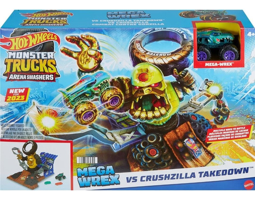 Pista Hot Wheels Monster Trucks Demolicion Arena Mario Kart