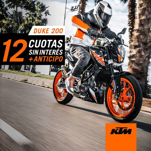 Imagen 6 de 14 de Ktm Duke 200 0km Blanco 2022 Automoto Lanus