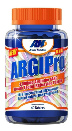 Argipro Arnold Nutrition Arginina Aakg Hmb Hgh 60 Tabletes