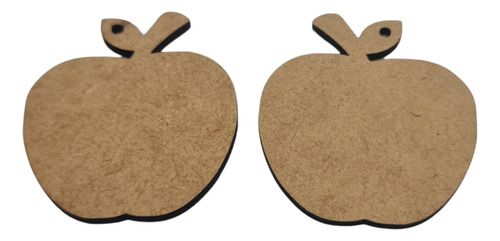 Manzana Silueta Mdf 5 Cm Paquete 50 Piezas