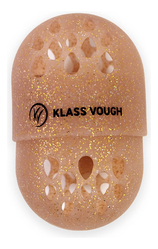 Porta Esponja De Maquaigem Silicone Sponge Case Klass Vough Cor Dourado-escuro