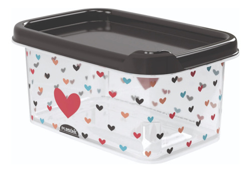 Recipiente Rectangular Con Diseños 370 Ml Plasutil 