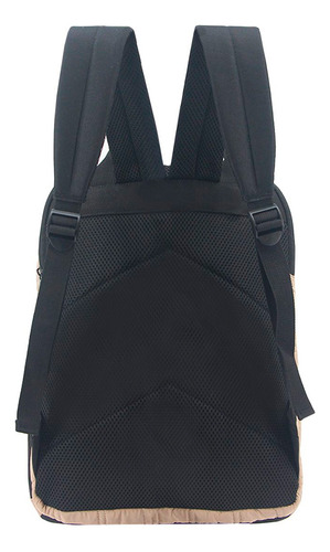 Mochila Matera Amayra Dos Divisiones Tendencia Urbana Cómoda Color Camel 261055